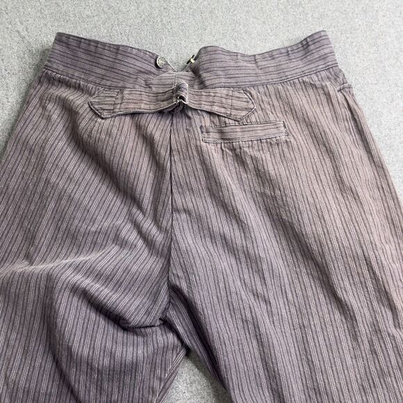 Wah Maker Wool Blend Pinstripe Frontier Buckle Back Pants Size 38 Actual 34 USA - Picture 14 of 16